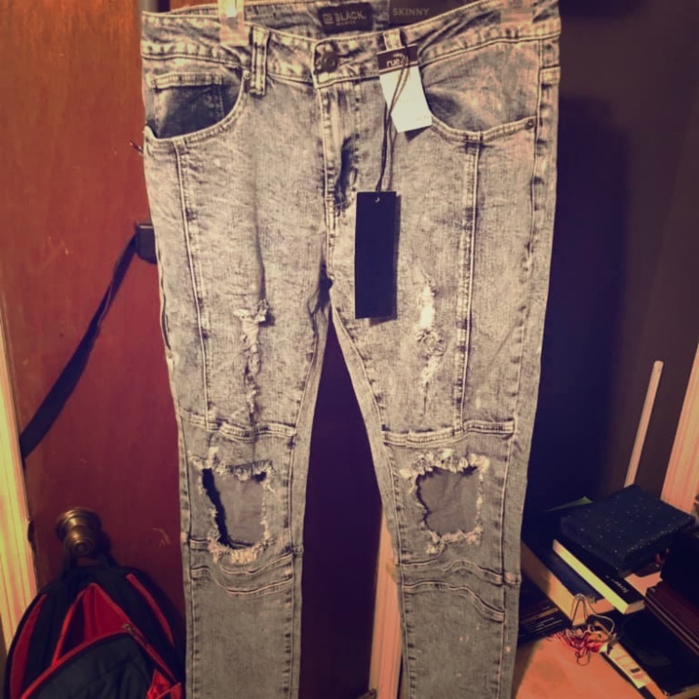 Distressed jeans
